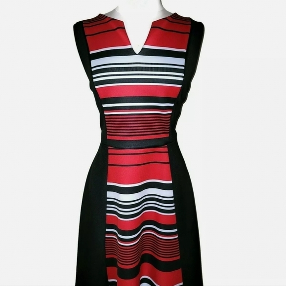 Torrid Scuba Skater Sleeveless Fit & Flare Dress 2X knee length - Picture 2 of 6